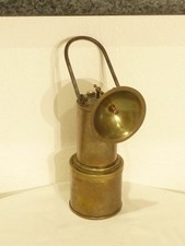 Bergbau / Acetylenlampe (Carbid) "P.J" aus Messing / 1920 / Sammlung