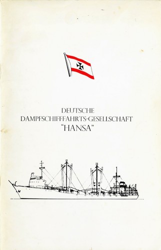 Booklet ddg hansa world ship - hansa,,