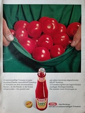 Kraft Ketchup 1967 - Vintage Werbung Anzeige Reklame - yellowed_vintageads