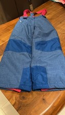 Skihose Hose Gr.128 für Mädchen Blau Pink von Y.F.K.