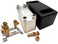 Edelstahl Plattenwärmetauscher Heizung NORDIC 1' DN25 125-500kW +Wandbefestigung