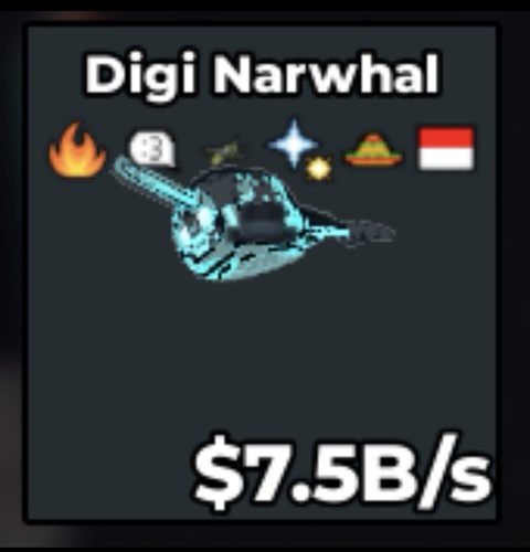 Steal brainrot digi narwhal - steal,