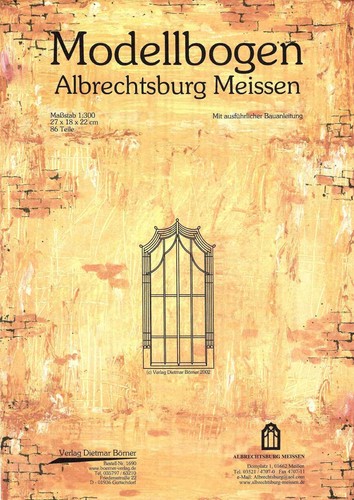 1690 modellbogen albrechtsburg - 1690,