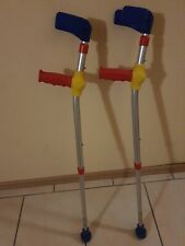 bunte Kinder Gehstützen Krücken aus Sanitätshaus ausziehbar neuwertig