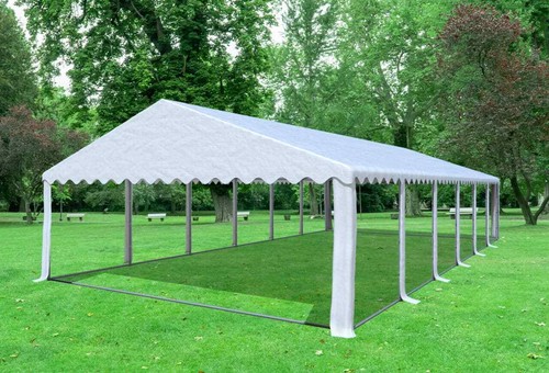 Partyzelt pavillon 6x12m - 6x12m, weiss