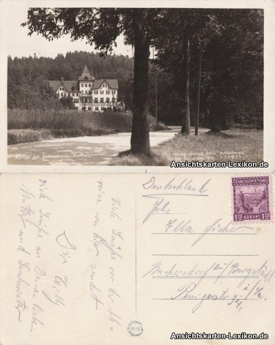 Postcard schluckenau šluknov - schluckenau,