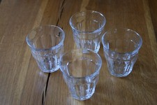 4 stilvolle Gläser für Wasser, Wein, etc. - Duralex / France - max. 150 ml