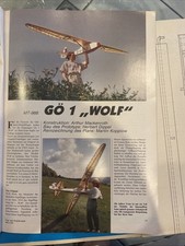Bauplan für Segelflugzeug  Göppinger GÖ1 Wolf, 333 cm Spannweite