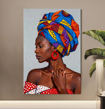 Afrikanische Frau, Kunst Bild