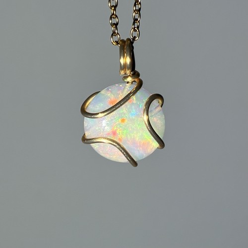 Halskette mit welo opal - halskette,