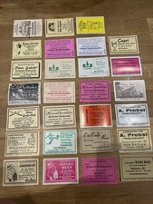 Biete hier 27 Streichholz Etiketten aus Bottrop Set 3