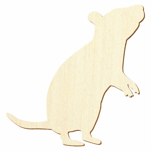 Holz maus deko basteln - v2,