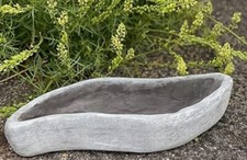 Stein Pflanz Welle groß Frostfest Garten Deko Steinguss 