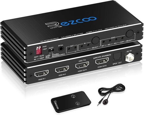 Hdmi splitter 60hz earc arc - 4k,