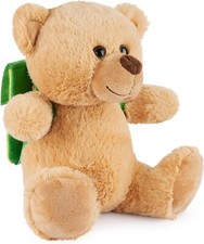 Teddy mit Rucksack Gute Reise Bär Braun 25cm Glücksbringer Teddybär Kuscheltier