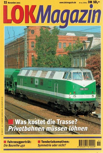 Eisenbahn lok magazin 2001 - magazin, 2001/11