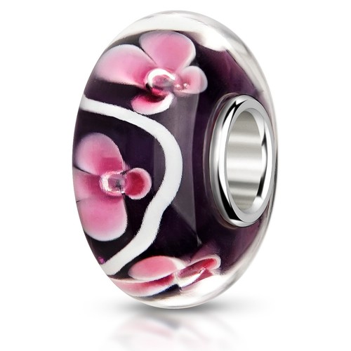 Materia glas bead - bead, violett
