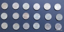 Lot 18 x 1/2 Schweizer Franken