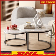 2er Set Couchtisch Rund