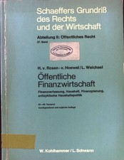 Öffentliche Finanzwirtschaft : Finanzverfassung, Haushalt, Finanzplanung, antizy