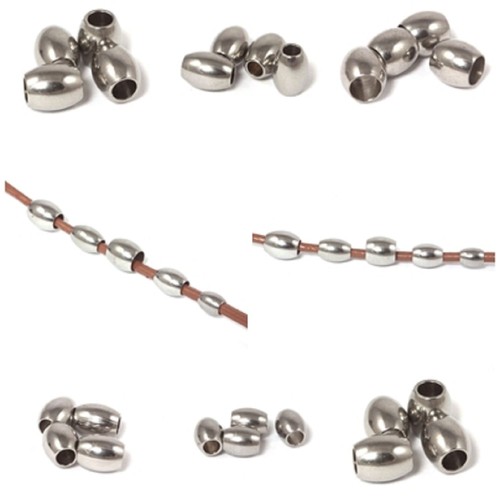 Perlen oval aus - oval,