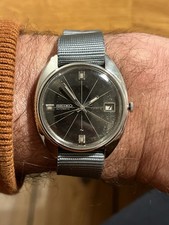 Seiko HAU Automatic 1974, crosshair, schwarz