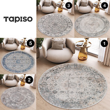 Runder Teppich Wohnzimmer Grau