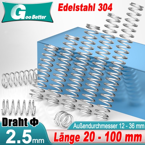 Druckfeder aus edelstahl 304 - edelstahl,