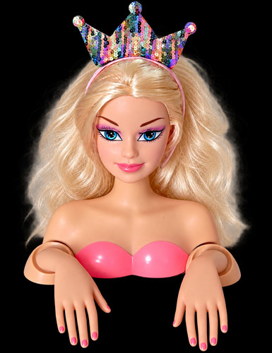 Schminkkopf stylingpuppe blond - schminkkopf,