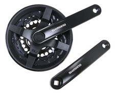 Shimano Kurbelgarnitur FC-TY301 Vierkant 42-34-24 Zähne 8-fach kompatibel