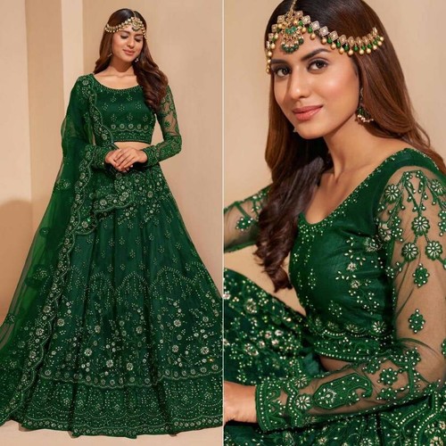 Grün lehenga choli bollywood - grün,