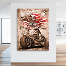Acrylglas Wandbild Harley