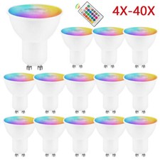 4x-20x LED GU10 Birnen 5W Leuchtmittel RGB mit Fernbedienung Strahler Lampe Spot