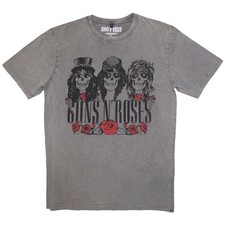 GUNS N' ROSES - Hell Group Stone Wash T-Shirt OFFICIAL MERCHANDISE