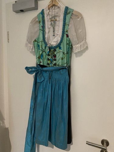 Dirndl türkis schwarz grün - dirndl, türkis/schwarz/grün