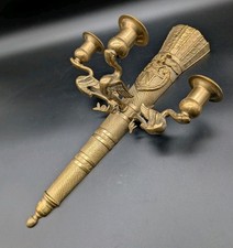 Wandkerzenhalter Messing