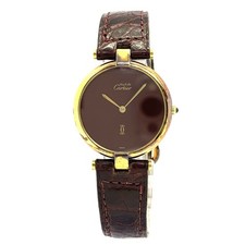Cartier Vendome Medium 30mm Bordeaux Vermeil Must Damenuhr