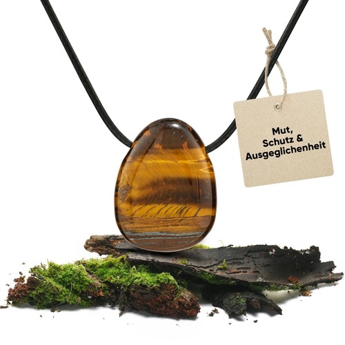 Tigerauge edelstein anhänger - edelstein,