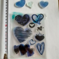 Stempel viele Herzen Embossing Set stempeln für Karten Einladungen Künstlerisch 