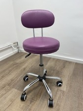 Rollhocker mit Lehne Arbeitshocker Hocker Drehhocker Kosmetikhocker Praxishocker