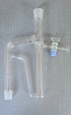 Labor-Glasapparatur mit Schliff und Hahn – Destillation/Gaswaschflasche/Absorber