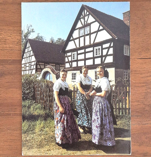 Alte ansichtskarte sorbische - ansichtskarte,,