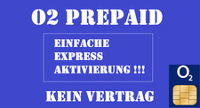 o2 Original Sim-Karte Prepiad mit 0€ Guthaben DE +49