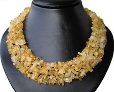 Splitterkette aus Edelsteinen Citrin mehrreihig