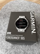 Garmin vívoactive 4 GPS-Laufuhr 45mm Gehäuse mit Silikonarmband - weiß -grau 