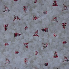 Dekostoff beige karierte