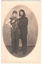 Friedenau Mann Frau im Kostüm Karneval Travestie Crossdressing ~1920 QUEER