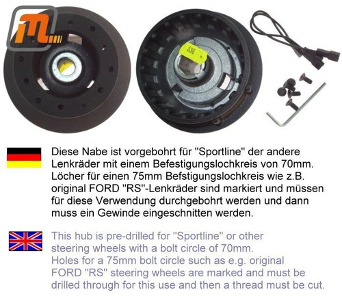 Ford escort mk4 lenkradnabe - ford,