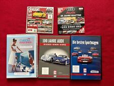 5 DVD Chrom Veteranen, 100 Jahre Audi, 30 Jahre Quattro, Classic Topp Zustand