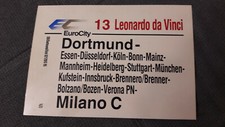 Zuglaufschild EC 13 Leonardo